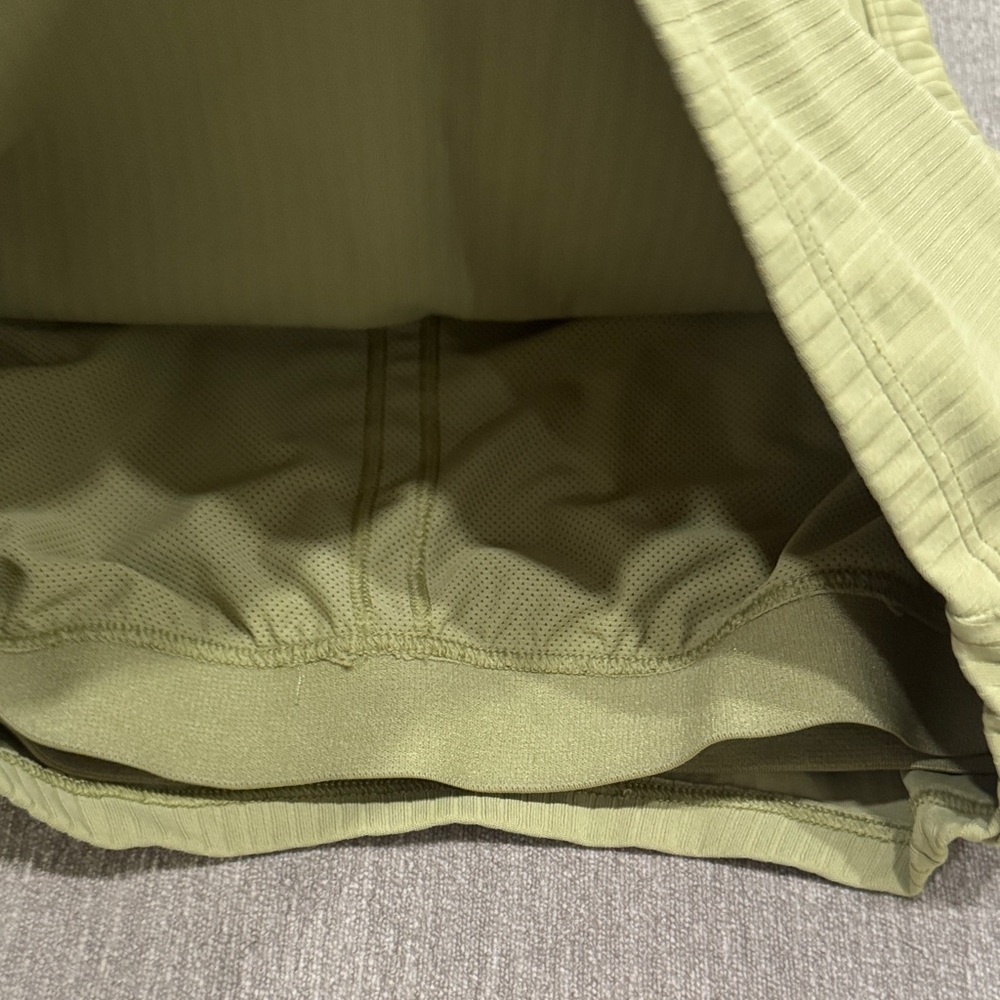 Green Ribbed Racerback Tank Top - Picture 2 of 3